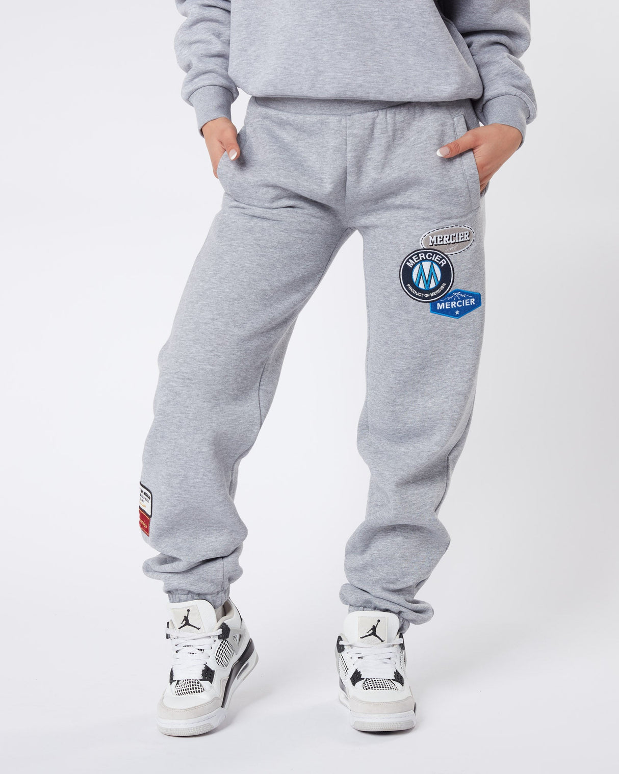 Womens OG Badge Joggers Grey Marl
